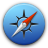 Apple Safari (shaped) Icon 48x48 png